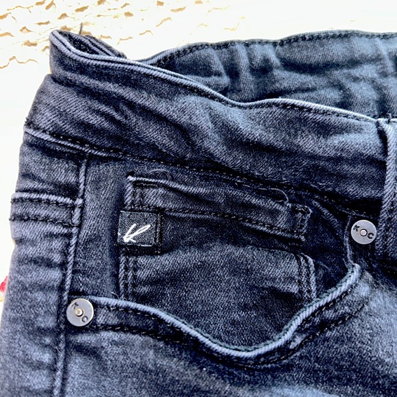 KanCan🖤Skinny Distressed Black JEANS Midrise with Stretch🌻9/28 - Picture 7 of 13